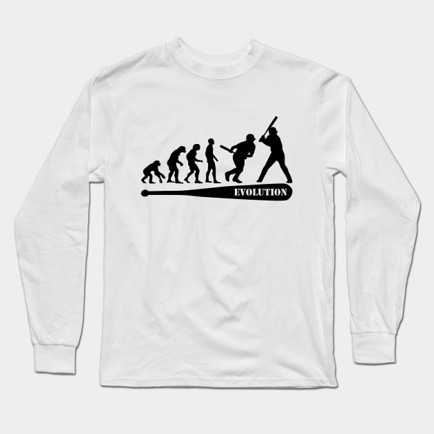 Baseball Evolution Long Sleeve T-Shirt by hottehue